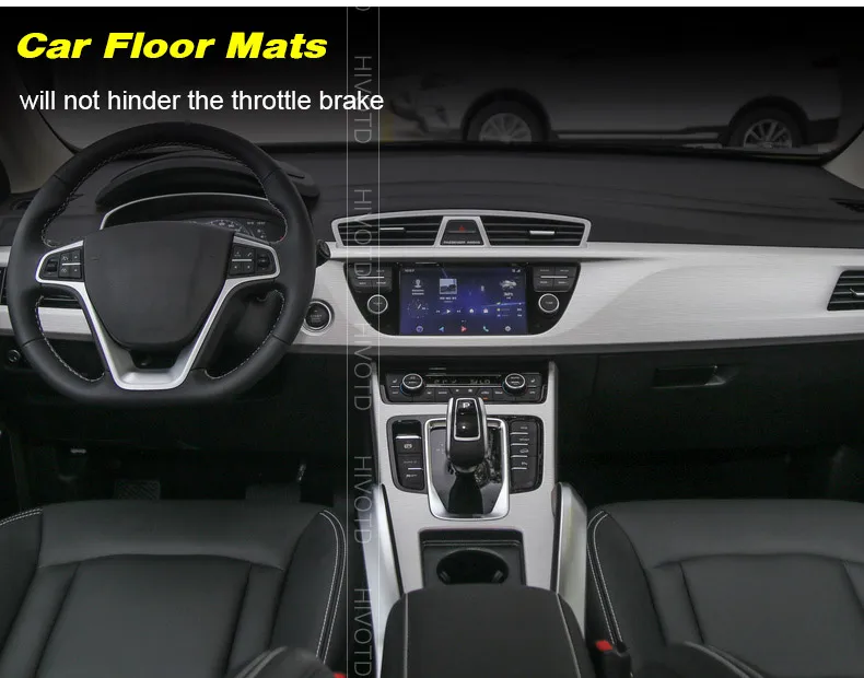 Hivotd для Geely Atlas Emgrand NL-3 Proton X70 аксессуары автомобильные коврики из искусственной кожи коврик для ног анти-грязный Интерьер Литье,автотовары аксессуары для авто