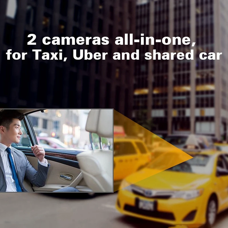 New Ls02 3 Inch Dual Lens Touch-Screen Dual Integrated 1080P+1080P Wifi GPS Driving Recorder