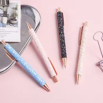 

Cute Kawaii Creative Sequins Body Office School Girls Ballpoint Pen Candy Student Ball Pens Stationery Supplies 0.5mm