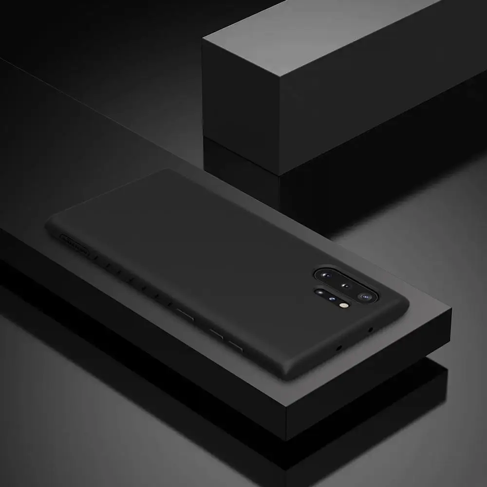 Черный Прорезиненные Чехлы для samsung Galaxy Note10 Note 10 Plus Pro чехол Nillkin TPU мягкая задняя крышка силиконовый телефон полная защита - Цвет: Черный