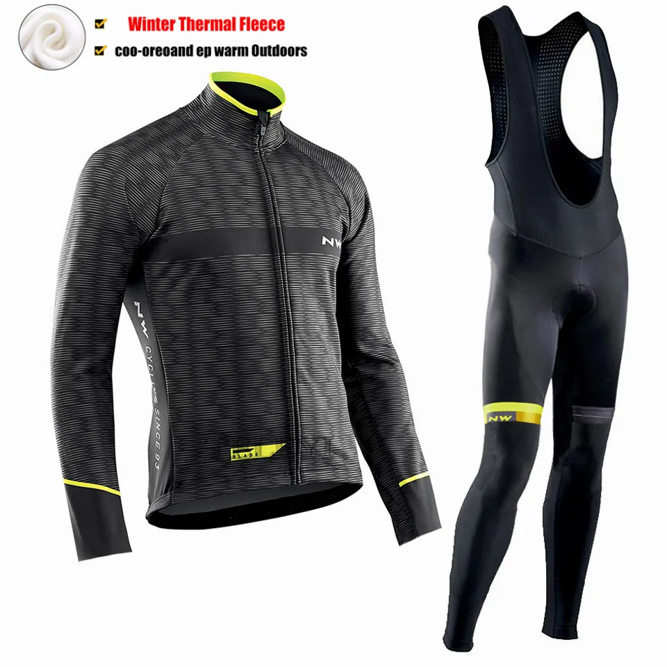 Ropa ciclismo теплая Зимняя Теплая Флисовая велосипедная одежда, мужская Трикотажная одежда, костюм для езды на велосипеде, MTB Одежда, комбинезон, комплект - Цвет: 11