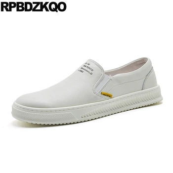 

flats korean high quality slip on trainers Italy skate sneakers white real leather runway luxury italian men shoes brands casual