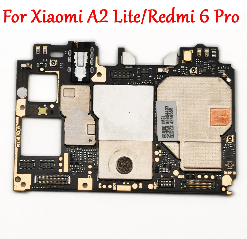 Tested Full Work Original Unlock Motherboard For Xiaomi Redmi 6 Pro Redmi6 Pro A2 Lite Logic Circuit Board Plate Global Firmware Mobile Phone Housings Frames Aliexpress