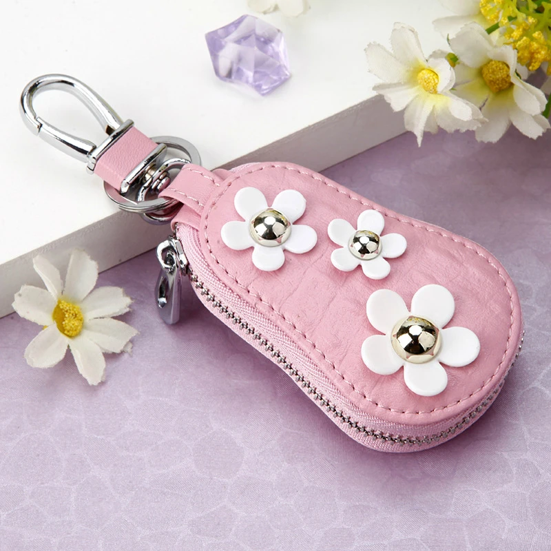 Милый кожаный брелок для ключей Hello Kitty KT Cat на молнии