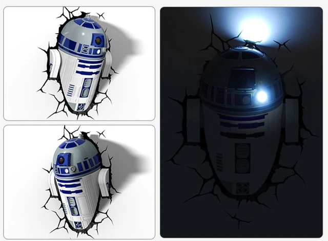 Star Wars Wandlampe R2D2  Geschenke und Gadgets für Nerds online