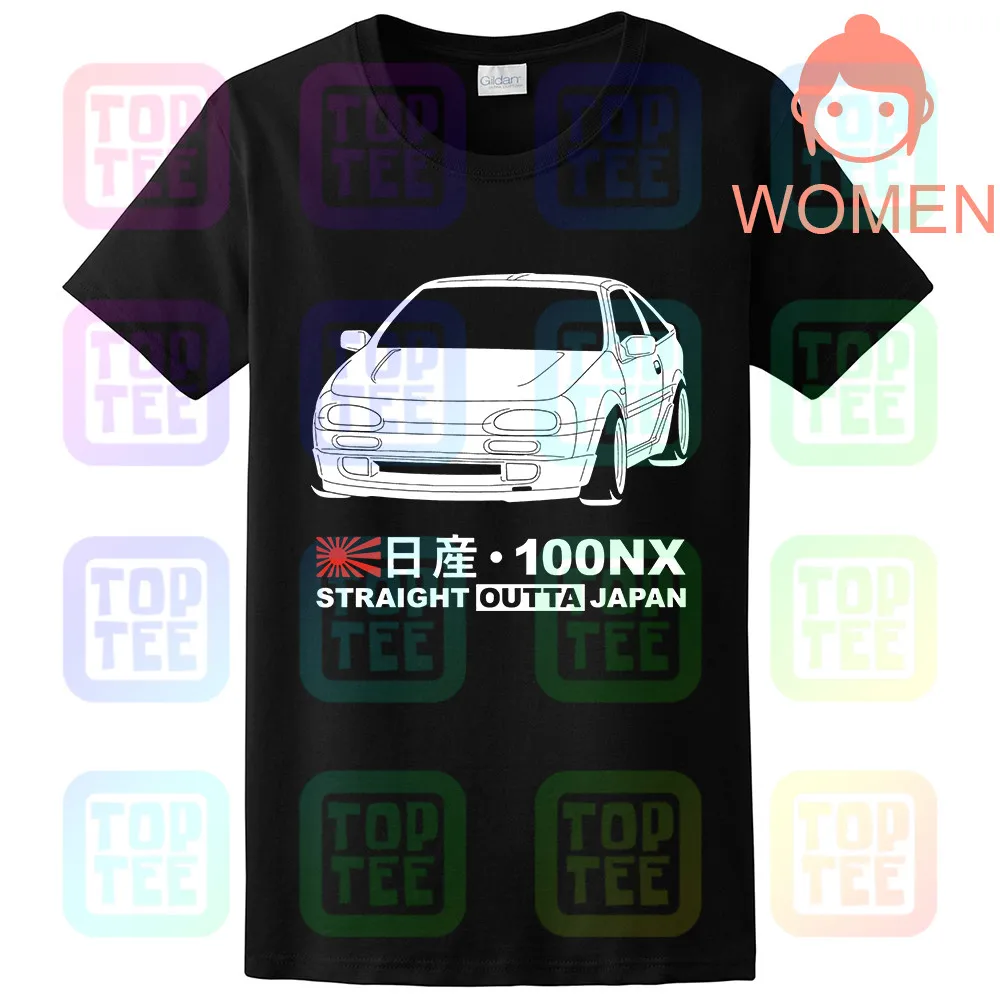 GT-shirt Nissan 100NX B13 Футболка tee - Цвет: Women Black
