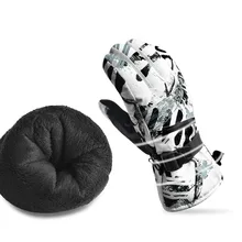 Перчатки для катания на лыжах и сноуборде ветрозащитные водонепроницаемые женские и мужские снежные рукавицы с сенсорным экраном, новые зимние перчатки для езды на мотоцикле