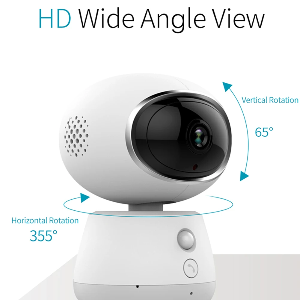 

1080P Desktop Multifunction WiFi IP Wireless Security Surveillance Motion Sensor HD Monitor Camera Pet One-Button Call Baby