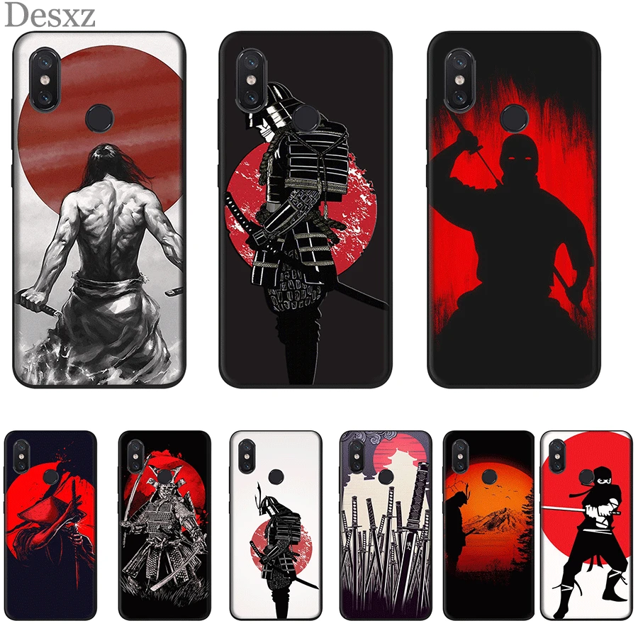 Mobile Phone Case TPU For Redmi Note 4 4X 5 6 7 Pro 5A Prime Cover Japan The Samurai Ninja | Мобильные телефоны и