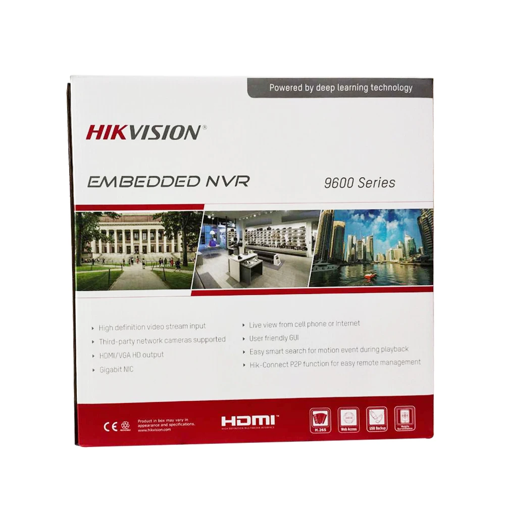 Hikvision 32CH максимальная поддержка 12MP Встроенный 4K NVR 8 SATA интерфейс 2CH HDMI H.265+ Сетевой Видео Recoder DS-9632NI-18