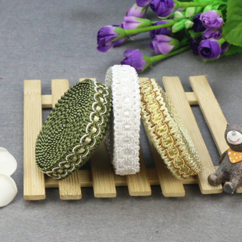 4.5M Handmade Embroidered Webbing Indian Lace Trim Clothing Accessories