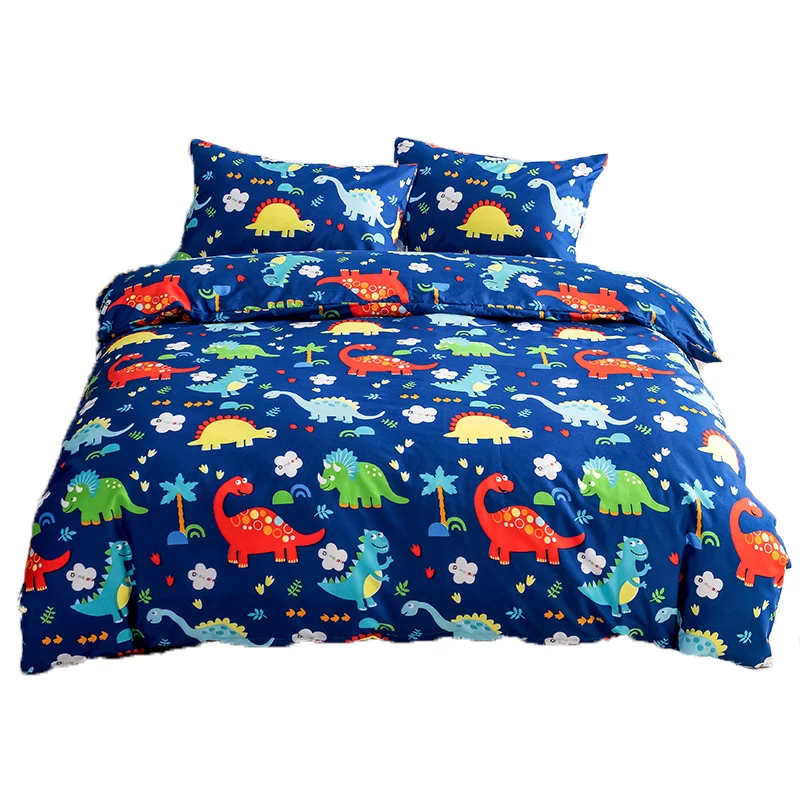 

SUCSES Dinosaur Duvet Cover Set Microfiber Soft Kids Bedding Set Twin Full Queen King Size Comforter Cover with Zipper Closure