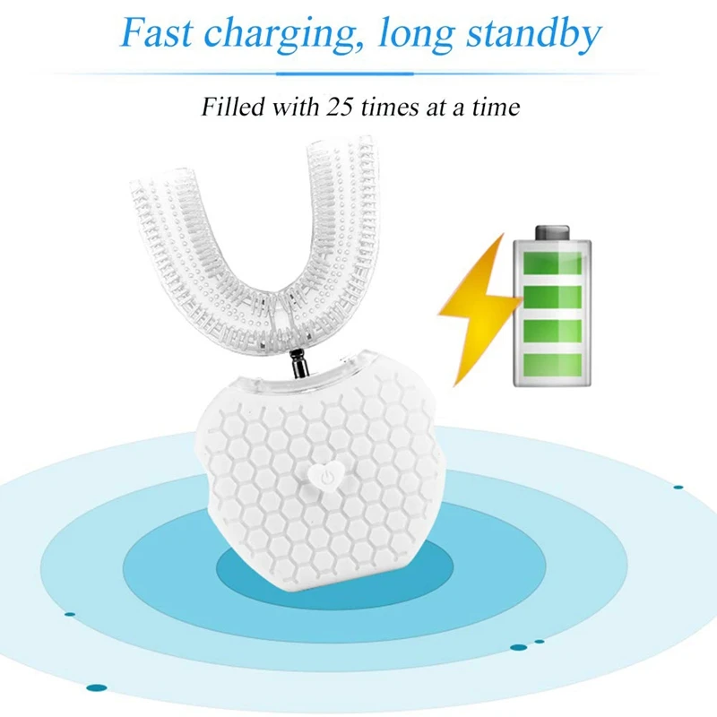 Full-Automatic Variable-Frequency Electric Toothbrush,360 degree Ultrasonic U Type Cold Light Teeth Whitening Toothbrush Mouth C Full-Automatic Variable-Frequency Electric Toothbrush,360 degree Ultrasonic U Type Cold Light Teeth Whitening Toothbrush Mouth C