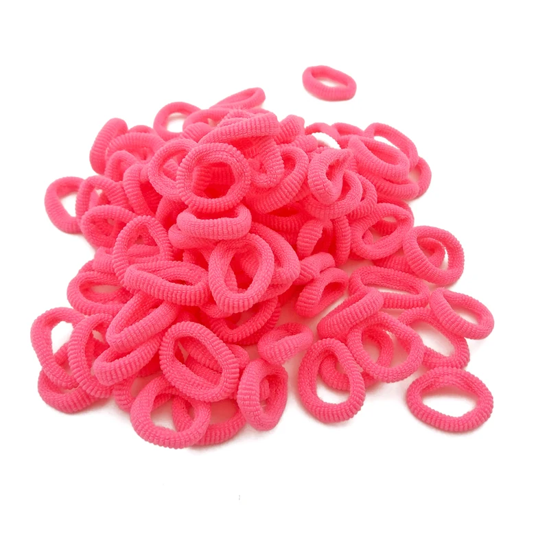 Watermelon red 100 шт./партия, Детские эластичные резинки для волос, аксессуары для девочек, резинка для волос, резинка для волос - Цвет: Watermelon red