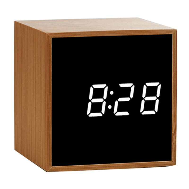 Best Mirror Art Alarm Clocks Digital LED Office Desktop Clock Acoustic Control Personalized Clock Silent Watch Electronic Clock
