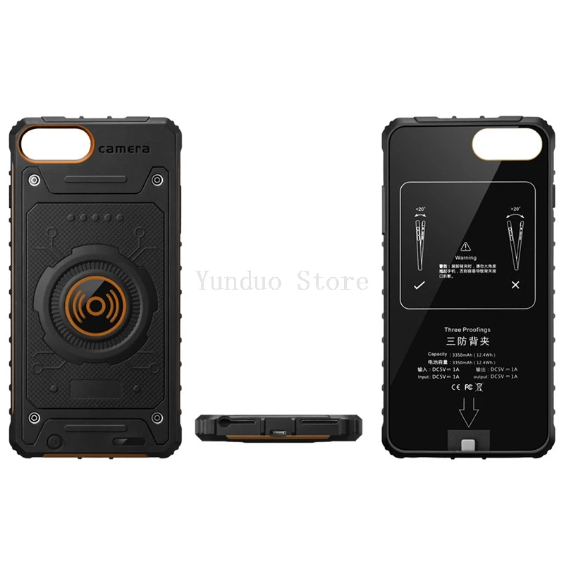 Slim shockproof Wireless Charger Battery Case For iPhone 6 6S 7 8 Plus Three defense Power bank Back Cover For iPhone X XS 7 8 6