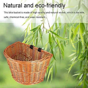 

Wicker Basket Portable Shopping Basket Car Basket Environmental Basket Can Be Used As Storage Basket