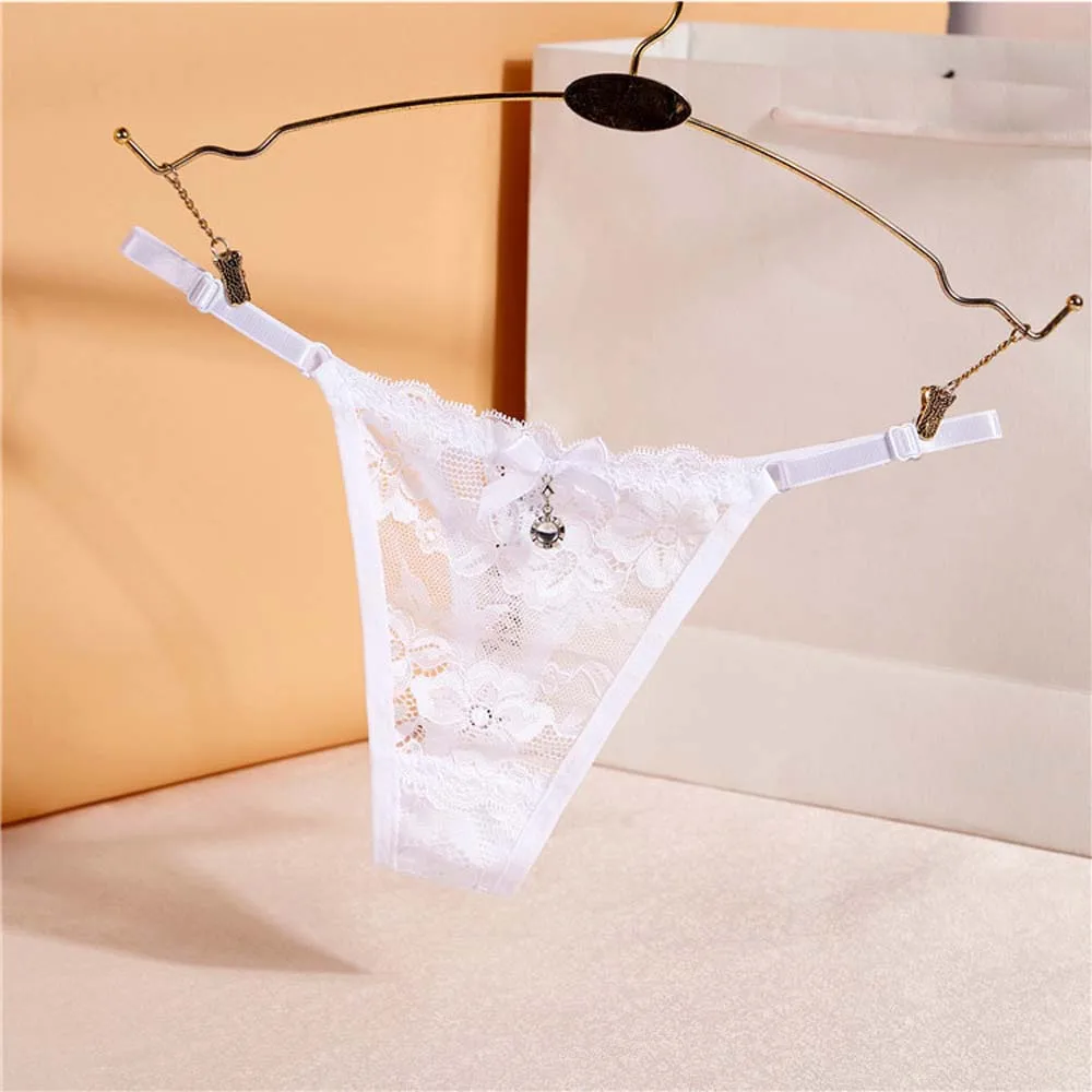 Perizoma In Pizzo Con Perline - Mutandine Lingerie Divertenti - Taglie 6-30 - Princess Lace