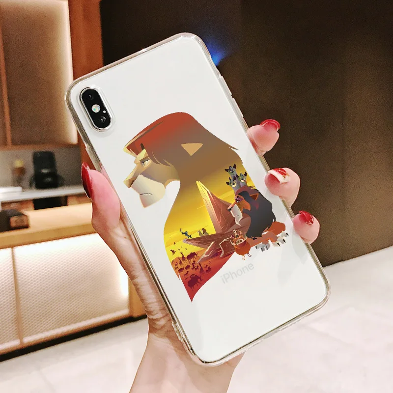 Король Лев simba Pumba Hakuna Matata Мягкий силиконовый чехол для телефона для iPhone 11 11Pro 5 5S SE 6 6S 6 7 8Plus Max XS XR X 10 - Цвет: TPU