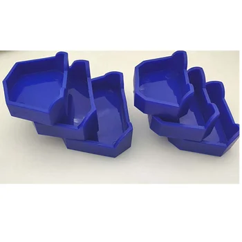 

2pcs/set Dental Model Base Set Dental Mold Plaster Base Denture Tray Dental Lab Former Base Kit Oral Care Hygiene