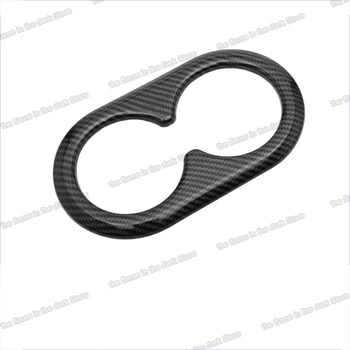 

lsrtw2017 carbon fiber abs car second row armrest cup frame holder for honda crv 2012 2013 2014 2015 2016 cr-v 4 accessories