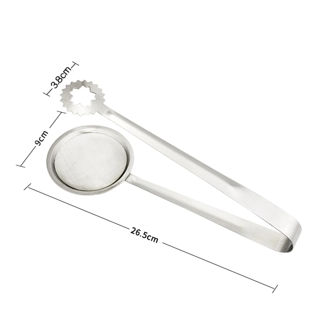 Oil Strainer Filter Stainless Steel Hot Pot Mesh Clamp Sieve Hanging Food Clip Kitchen Tool Frying Multifunction Space Saving