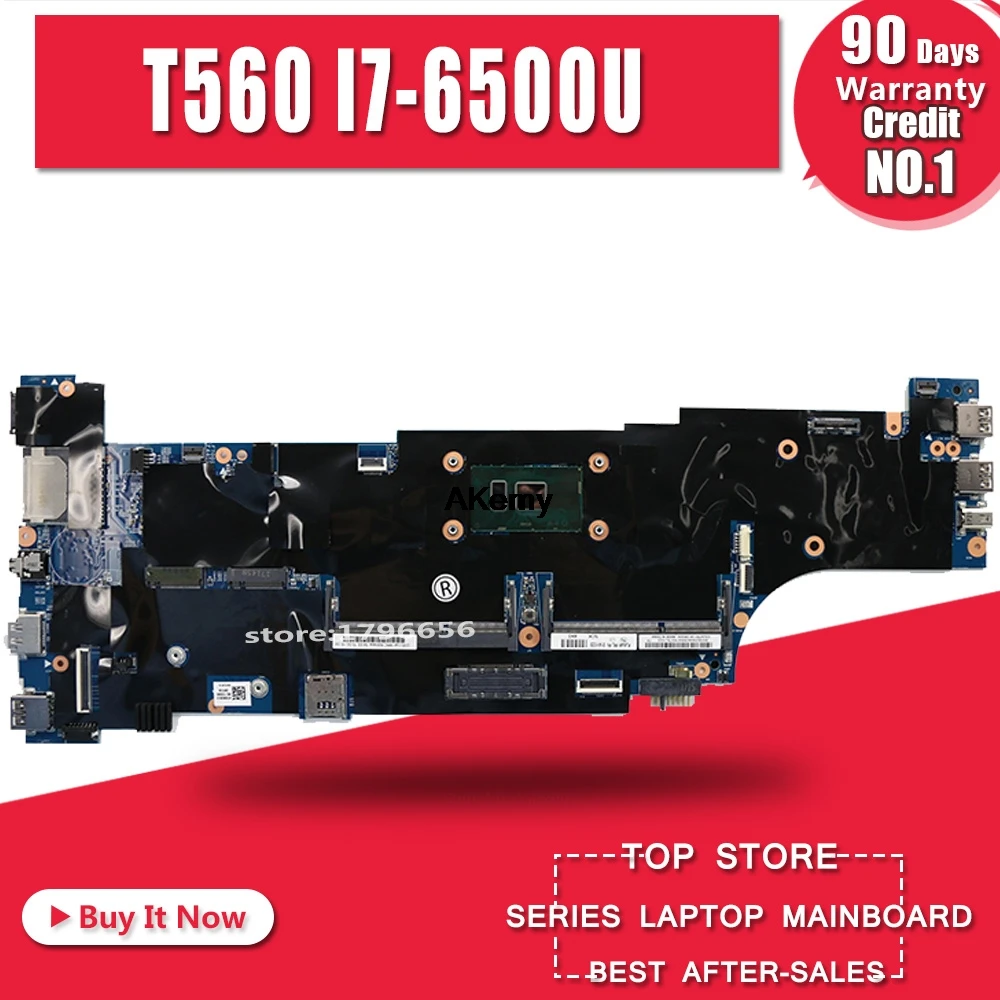

fru: 01AY312 for Lenovo ThinkPad T560 P50S laptop motherboard I7-6500U I7-6500U 100% tested