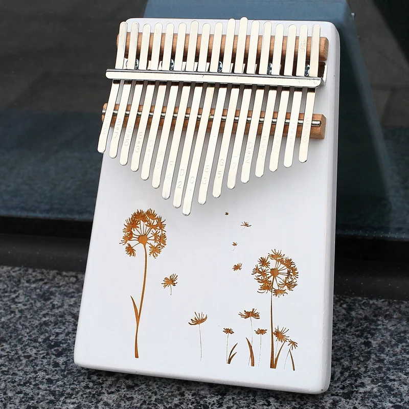 KERUS 17 teclas whit Kalimba pulgar Piano hecho por una sola placa de madera de alta calidad cuerpo de caoba instrumento musical - Цвет: NO-1