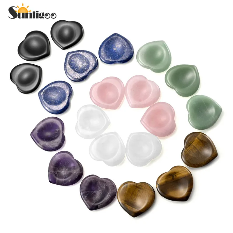 Sunligoo Health Stone натуральный сердечный камень пальмовый карманная чакра рейки