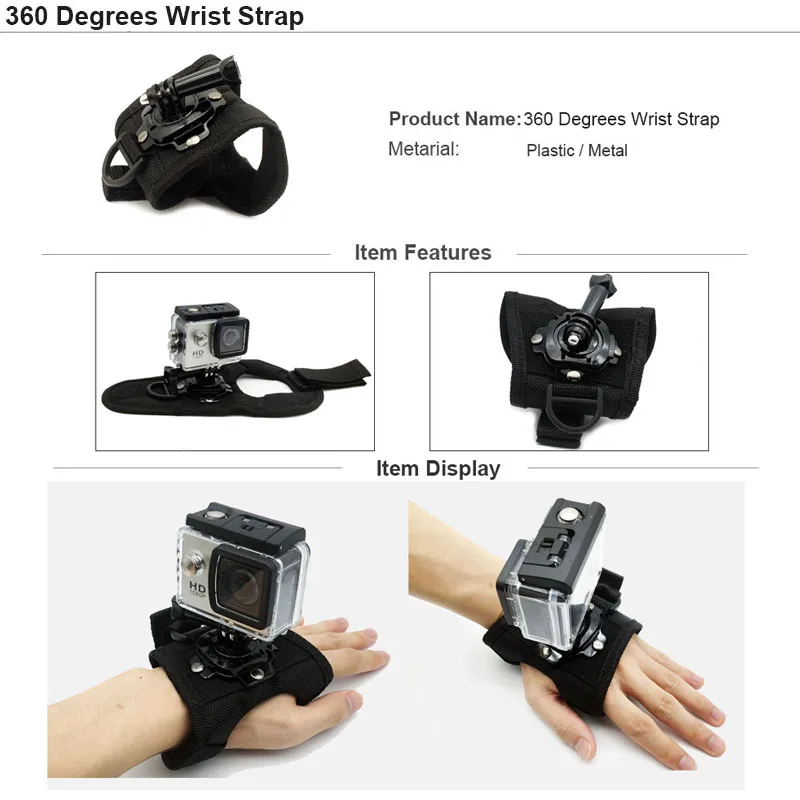 Аксессуары для штатива для Gopro hero 7 6 5 4 3 Session Kit для монопод для Go Pro Набор Крепление для Xiaomi Yi 4K SJCAM SJ4000 eken H9 H9R