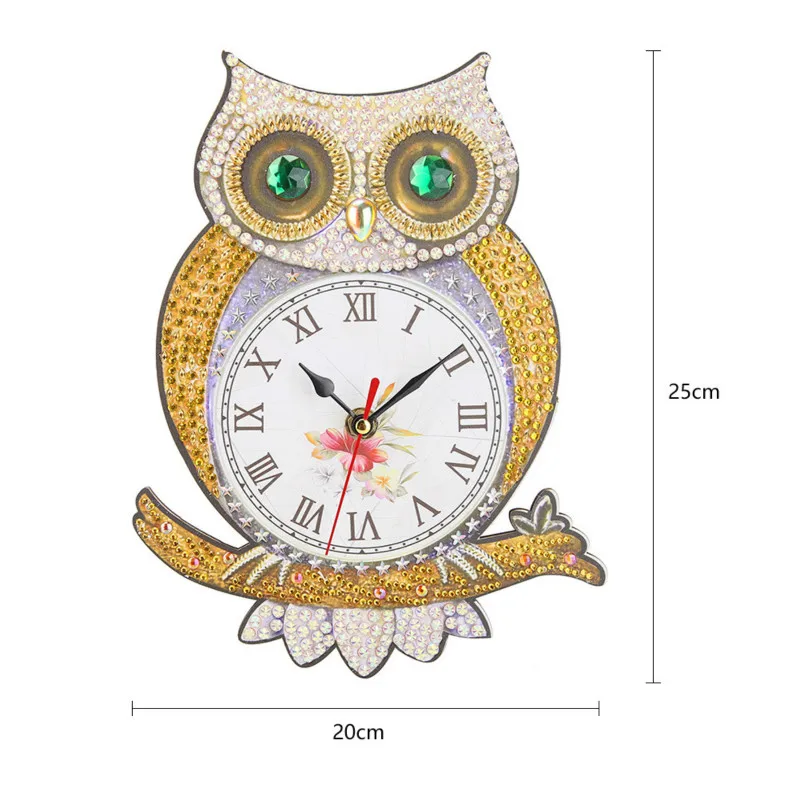 DIY алмазная живопись часы полная специальная форма сверла вышивка настенные часы DIY Алмазная вышивка часы украшение дома - Цвет: 09