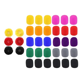 

Hot-250 Pcs Disposable Microphone Cover for KTV Recording Room News, 200 Pcs Red-Yellow-Black & 50 Pcs Ran Colors