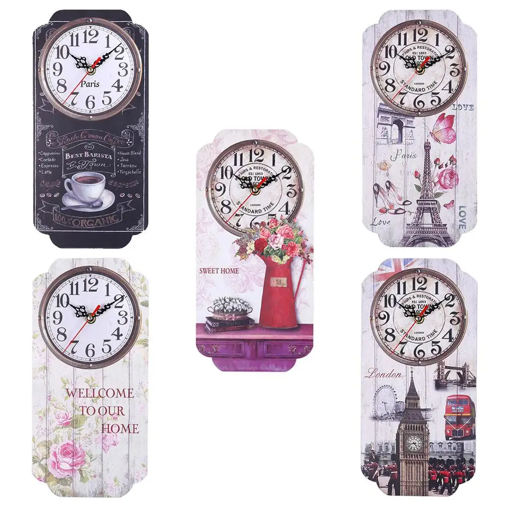 Настенные часы в европейском стиле ретро подвесные украшения для офиса кухни