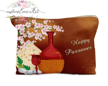 

Passover cosmetic bag Cosmetic Case Cosmetic pouch makeup bag cute travel bag for women gift