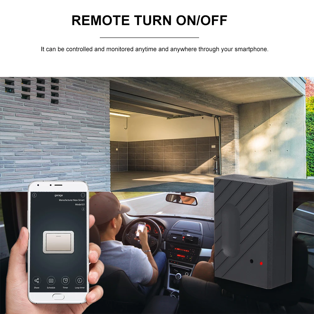 Wi-Fi умный переключатель гаража для Amazon Alexa Google Home Голосовое управление IFTTT дверной контроль Лер дверной Открыватель умный пульт дистанционного управления
