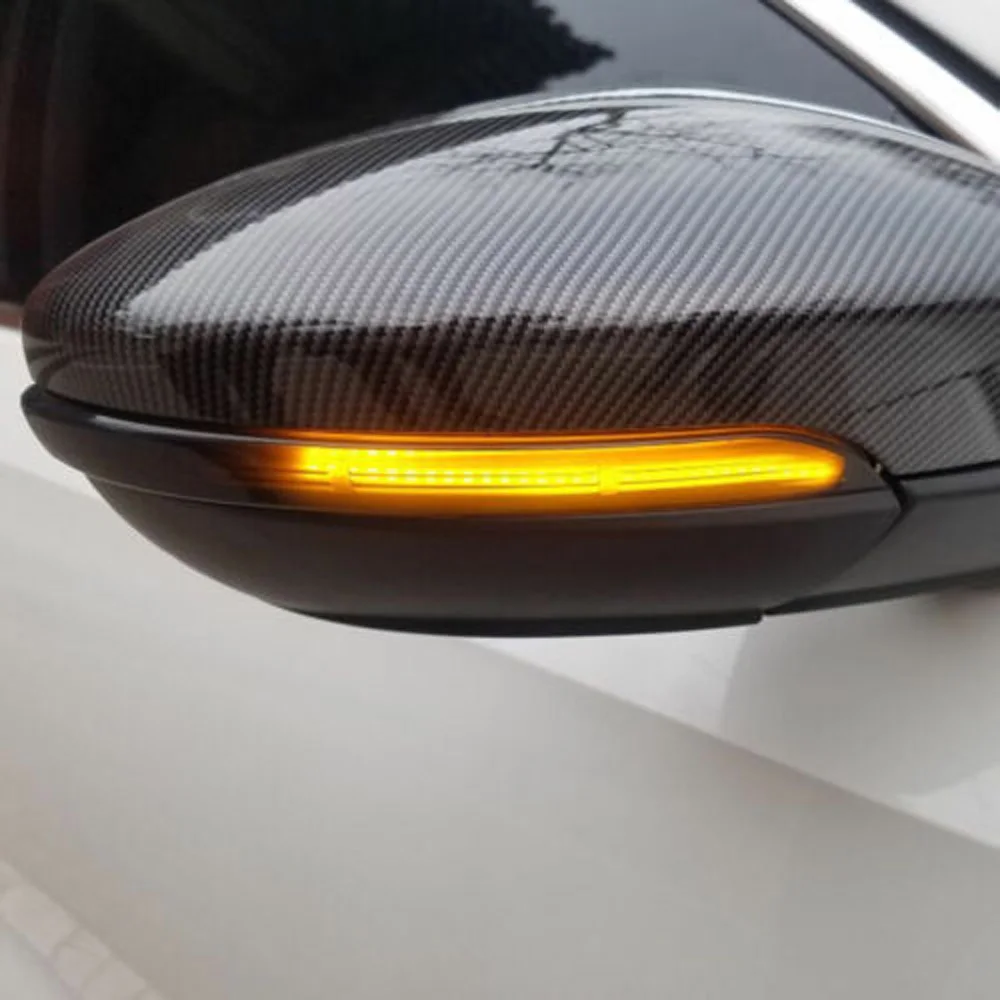 2pcs Side Mirror Turn Signal Direct Replacement For Golf 7 MK7 R GTE GTD LED Light Indicator Exterior Parts Mirrors
