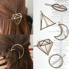 Корейский дизайн женская винтажная шпилька для волос девушка Металлическая корона Бант Цветок Звезда Форма заколка для волос заколка аксессуары для укладки волос
