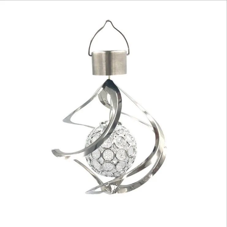 

Cross Border for Solar LED Wind Turn Light Outdoor Decorative Lamp Waterproof Light Acrylic Turn the Ball of Landscape Lamp
