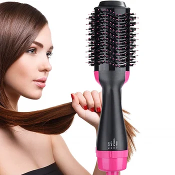 

2in1 Hair Dryer Brush Rotating Hot Air Brush Bathroom Professional Blow Dryer Comb Electric Hair Dryer Roller Hair Curling Iron
