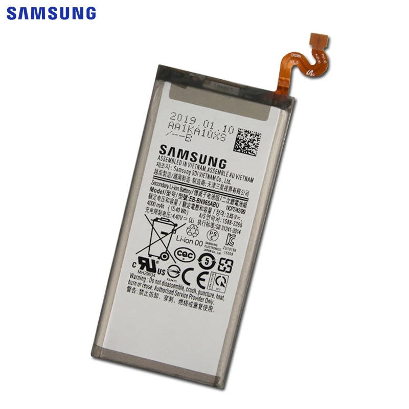 Samsung сменный аккумулятор EB-BN965ABU для samsung Galaxy Note9 Note 9 N9600 SM-N9600 SM-N960F 4000 мАч