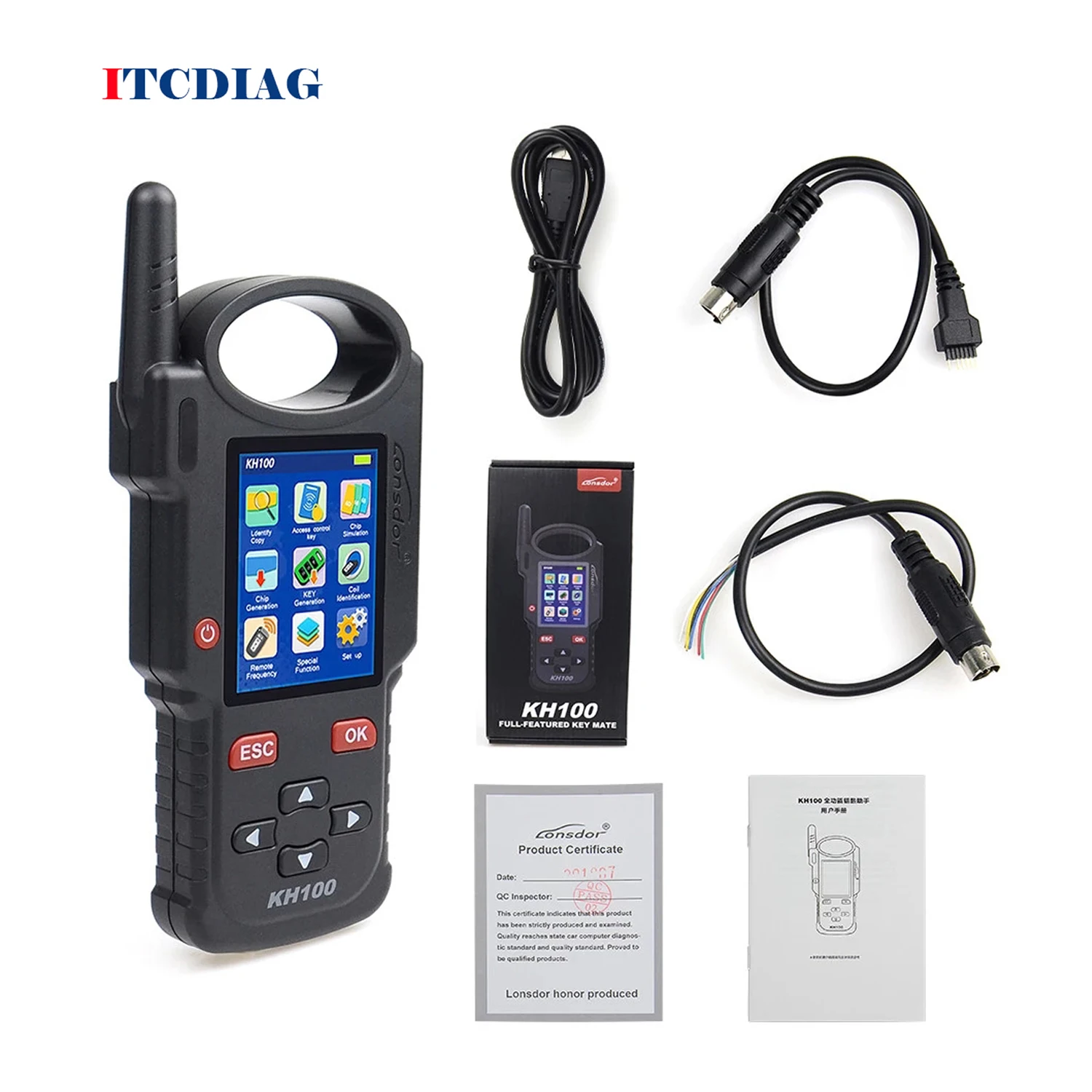 

Программатор ключей Lonsdor KH100 + KH100 Plus, устройство для удаленного создания и имитации чипа/идентификации копирования/удаленной частоты