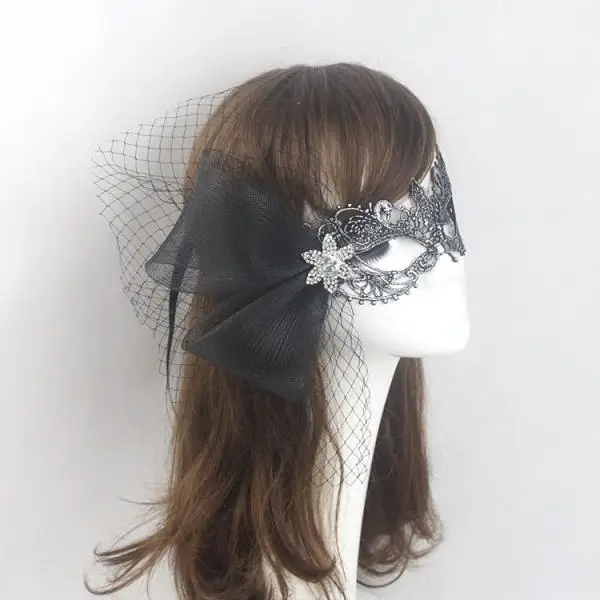 Black Women Sexy Lace Eye Mask Party Masks For Masquerade Halloween Venetian Costumes Carnival Mask For Anonymous Mardi