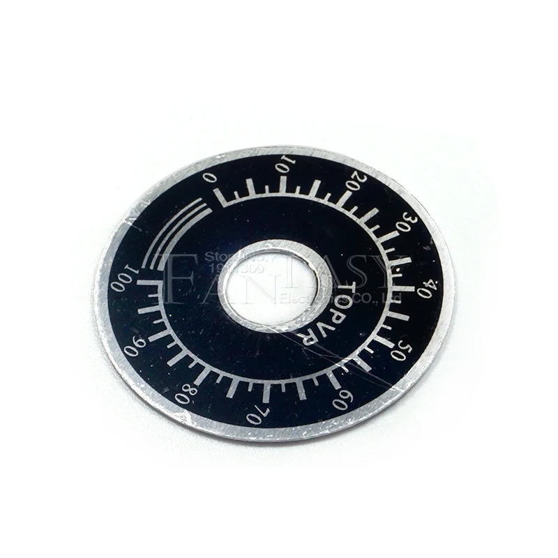 Potentiometer Knobs 10pcs 0-100 WTH118 Potentiometer Knob Scale Digital Scale Equipped with WX112 TOPVR
