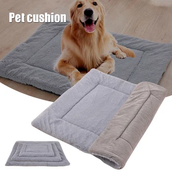 

Pet Dog Blanket Winter Thickening Warm Cat Dog Cushion Dual-Purpose Pet Cushion Sofa Cushion Double Sided _WK