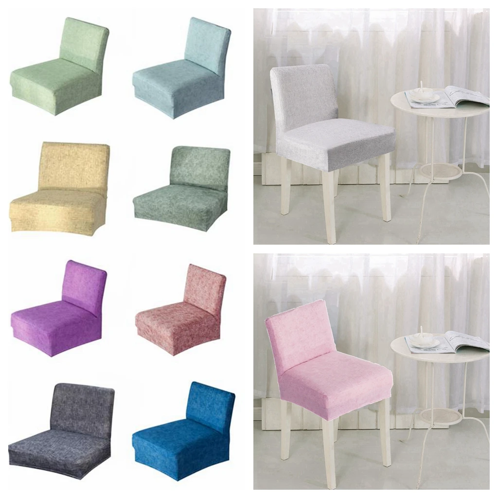 

Elastic Chair Cover Slipcovers Protector Decor for Low Short Back Bar Stools