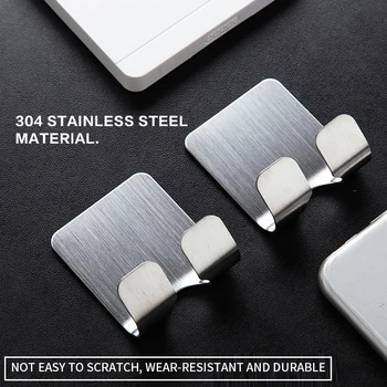 

1PC Wall Men Shaving Shaver Shelf Bathroom Razor Rack Wall Adhesive Storage Hook Kitchen Hanger Razor Stainless Steel Holder