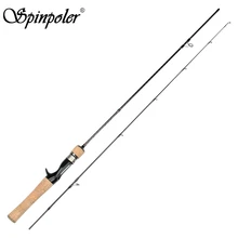 Spinpoler твердая рыболовная удочка 5 Ƌ 5' 6 ƍ' удобные пробковые