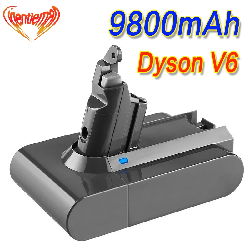9800mAh 21.6V 9.8Ah Li-ion Battery for Dyson V6 DC58 DC59 DC61 DC62 DC74 SV09 SV07 SV03 965874-02 Vacuum Cleaner | Электроника