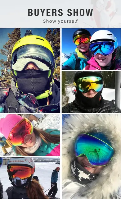 Nuovissimi occhiali da sci antiappannamento a doppio strato maschera da  motoslitta occhiali uomo donna Snowboard da neve - AliExpress