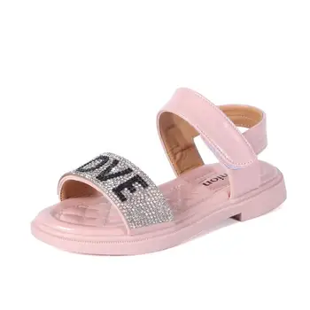 

Girls Shoes Summer Kids Sandals For Girls Bling Rhinestone Soft Children Princess Shoes Girls Beach Sandals Size 26-36